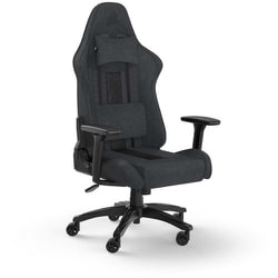 TC100 ゲーミングチェア ファブリック素材 160度リクライニング グレーブラック CF-9010052-WW