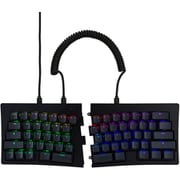 BAROCCO MD600 Alpha BT RGB 英語US配列 マクロ機能付 左右分離型メカニカルキーボード 有線・無線両対応 Alice配列 PBT 2色成形キーキャップ Cherry MX RGB静音赤軸搭載モデル ブラック MD600A-PUSPBBLTH