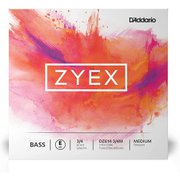 ウッドベース/コントラバス弦 ZYEX ザイエックス E線 Medium Tension DZ614 3/4M