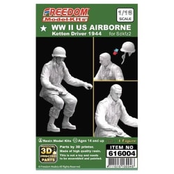 FRE616004 1/16 WW.II 米軍空挺兵ケッテンクラフトラート ドライバー 1944 [組立式プラスチックモデル]