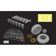 EDU634036 1/24 スピットファイア Mk.IXc 「ルックプラス」 計器盤 w/パーツセット （エアフィックス用） [プラモデル用パーツ]