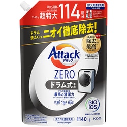 ドラム式専用 アタック ゼロ つめかえ 1140g 6袋 セット 洗剤 アタックZERO ドラム式専用 つめかえ用 ( 1140g )/ : 爽快