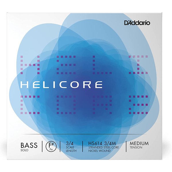 DAddario ダダリオHS614 3/4M [ウッドベース/コントラバス弦 HELICORE SOLO ヘリコア ソロ F＃線 Medium Tension]Ω