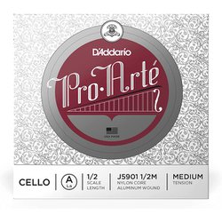 チェロ弦 PROARTE プロアルテ A線 Medium Tension J5901 1/2M