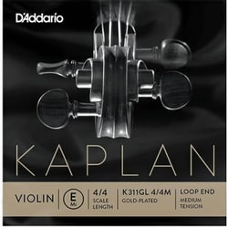 バイオリン弦 Kaplan Gold Violin E線 Medium Tension K311GL 4/4M
