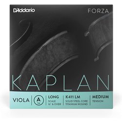 ヴィオラ弦 KAPLAN カプラン A線 Long Scale/Medium Tension K411 LM