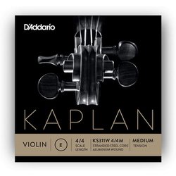 バイオリン弦 Kaplan Non-whistling Violin E線 Medium Tension KS311W 4/4M