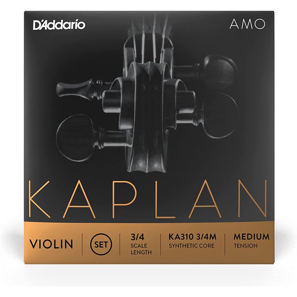 DAddario ダダリオKA310 3/4M [バイオリン弦 Kaplan amo Violin Strings セット Medium Tension]Ω