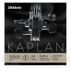 バイオリン弦 Kaplan Golden Spiral Solo E線 ループエンド Medium Tension K420L-3