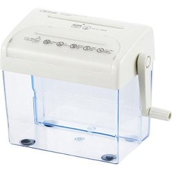 A6クロスカットハンドシュレッダー CD・カード対応 HS-C130-W