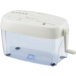 A4クロスカットハンドシュレッダー CD・カード対応 HS-C230-W