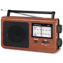 AM/FM ポータブルラジオ 木目 RAD-T785Z-WK