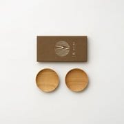 山桜ノ木皿2枚セット 豆皿 WDH-0059