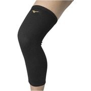 膝サポーター(ロング／パッド無／1個入り) V2MYA010 95_ブラック×ゴールド [バレーボール 膝サポーター ユニセックス]