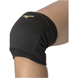 膝サポーター(パッド有／1個入り) V2MYA202 95_ブラック×ゴールド [バレーボール 膝サポーター レディース]