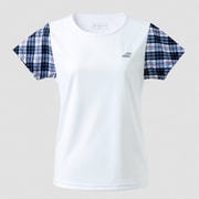 PURE SHORT SLEEVE SHIRT BWP3528 WH00 Mサイズ [テニス シャツ レディースウェア]