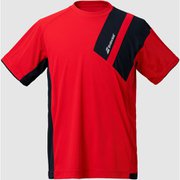 クラブショートスリーブシャツ CLUB SHORT SLEEVE SHIRT BUG1311C RD00 レッド Lサイズ [テニス 半袖シャツ メンズウェア]