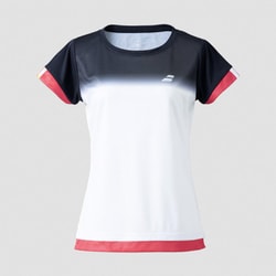 クラブショートスリーブシャツ CLUB SHORT SLEEVE SHIRT BWG2332C WH00 ホワイト Mサイズ [テニス 半袖シャツ レディース]