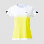 クラブショートスリーブシャツ CLUB SHORT SLEEVE SHIRT BWG2332C YL00 イエロー Lサイズ [テニス 半袖シャツ レディース]