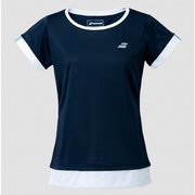 クラブショートスリーブシャツ CLUB SHORT SLEEVE SHIRT BWG1330C NV00 マリンブルー Mサイズ [テニス シャツ レディースウェア]