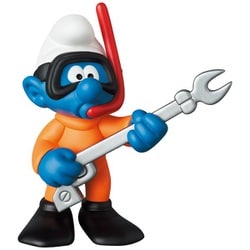 UDF ウルトラディテールフィギュア THE SMURFS SERIES 1 SMURF DIVER [塗装済完成品フィギュア 全高約87.5mm]
