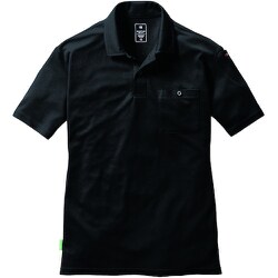 167-35-XXL [半袖ポロシャツ XXL ブラック]