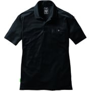 167-35-XXL [半袖ポロシャツ XXL ブラック]