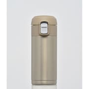 オミット ワンタッチ栓スリムマグ 200ml ゴールド 真空断熱構造 保温&保冷対応 RH-1509