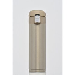オミット ワンタッチ栓スリムマグ 300ml ゴールド 真空断熱構造 保温＆保冷対応 RH-1513