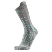 トレッキングクールライトクルー ウーマン TREKKING COOL LIGHT CREW WOMEN T25-565 グレー/ターコイズ 35/36サイズ(21.5-23cm) [アウトドア ソックス レディース]