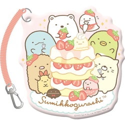 すみっコぐらし まいごふだ入りパスケース A. 喫茶すみっコでいちごフェア [キャラクターグッズ]