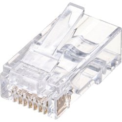 RJ-45コネクタ カテゴリ6/貫通型/単線・より線共用 10個 ADT-6RJKN-10