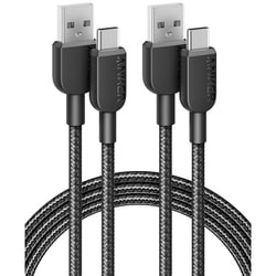 Anker 310 高耐久ナイロン USB-A ＆ USB-Cケーブル 1.8m 2本セット B81G6011