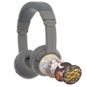 キッズ用ワイヤレス対応ヘッドホン BuddyPhones Play+ グレーマット BT-BP-PLAYP-GREY