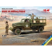 ICM 135599 1/35 WWII G7107 米軍パトロール軍用車 w/MG M1919A4 [組立式プラスチックモデル]