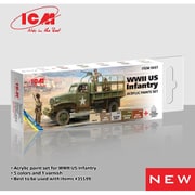 ICM 3037 アメリカ軍歩兵用アクリルセット [組立式プラスチックモデル]