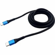 Type-C⇒Type-C タフケーブル 1.5m 3A対応 ブルー AS-593BL