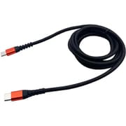 Type-C⇒Type-C タフケーブル 1.5m 3A対応 レッド AS-593RD