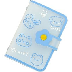 HH-460 韓国っぽ PVCカードホルダー アニマル ブルー [コレクション用品]
