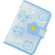 HH-460 韓国っぽ PVCカードホルダー アニマル ブルー [コレクション用品]