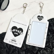HH-439 韓国っぽ 推しフォトホルダー ホワイトハート [コレクション用品]