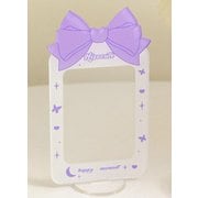 HH-448 韓国っぽ アクリルフォトホルダー リボン WH [コレクション用品]
