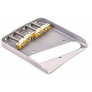 Telecaster用 ブリッジ ブラスサドル仕様 (リア側トップロード用穴付き) M3.2 Tele top 4 screws