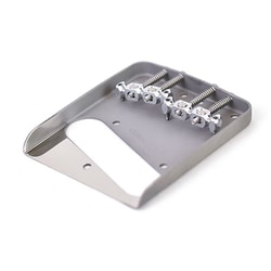 Telecaster用 ブリッジ クロムメッキサドル仕様 M4 Tele 4 screws Chrome