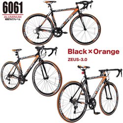 ヨドバシ.com - パンサー Panther ロードバイク 520mm 700×25C 外装16段変速 ZEUS 3.0 Black×Orange  520 通販【全品無料配達】