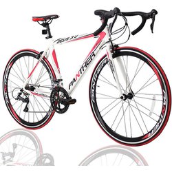 楽天】直営 PANTHER zeus2.0 ロードバイクwhite×Red スタンド