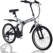 Discovery 折りたたみ自転車 Silver Black DAFB-20