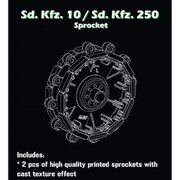 SBM 3D024 1/35 Sd.Kfz.10/250 ドライブスプロケット 2個入 （ドラゴン/ダス・ヴェルク用） [プラモデル用パーツ]