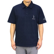 1X7-13104 71M [djhonda golf ジャガードグレンチェック柄 DRY半袖ポロシャツ Mサイズ]