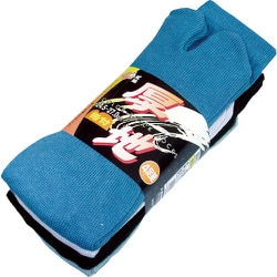 ユニワールド WORKS HOMME 厚地ソックス カラー 指付 4足組 932